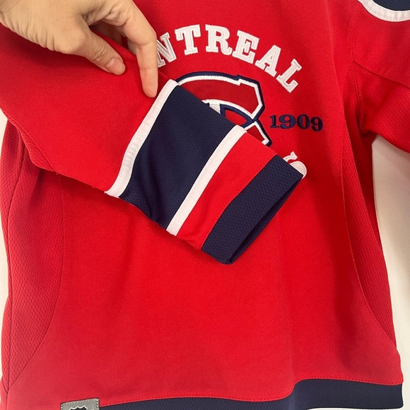 Montreal Canadiens Vintage Kids Red and Blue Shirt - Picture 3 of 9